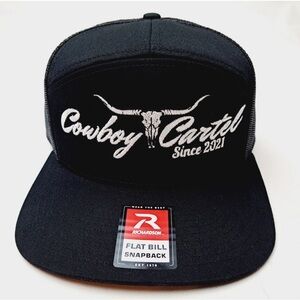 Cowboy Cartel Richardson 7 Panel Flat Bill Trucker Mesh Snapback
